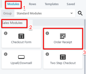 Order Receipt Module