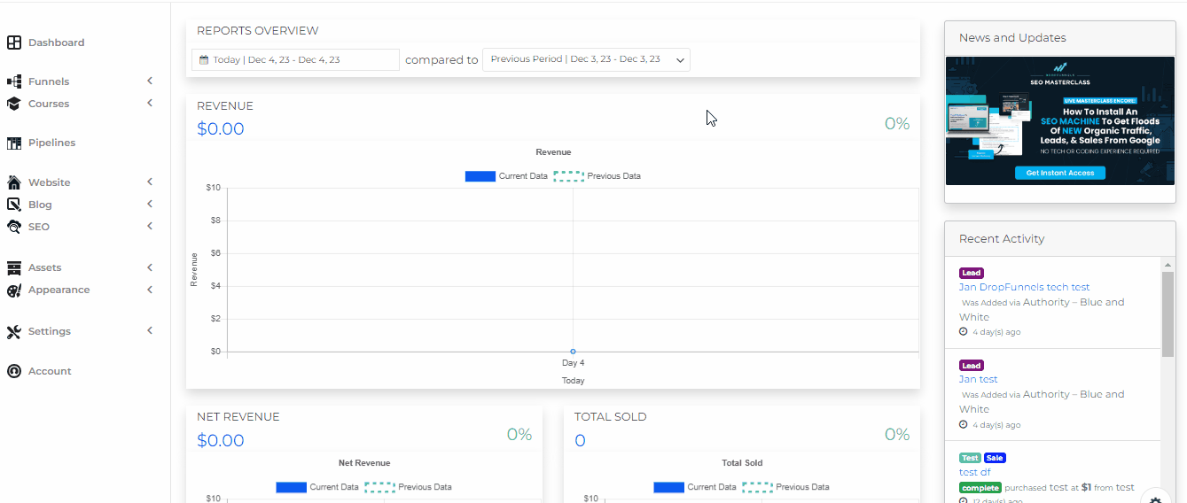 create lead quiz